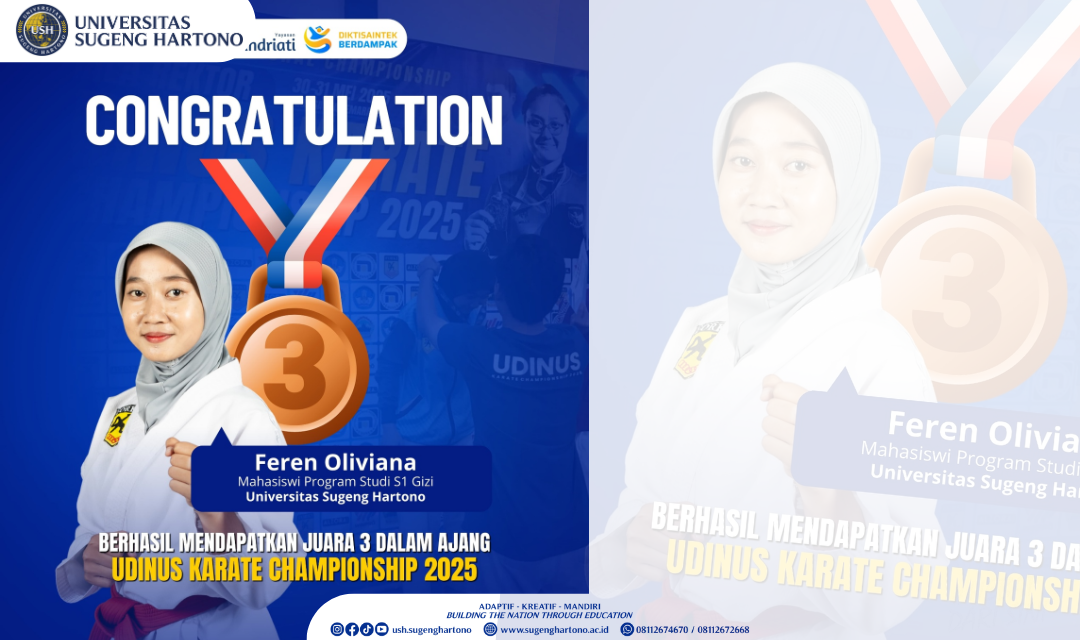 FEREN OLIVIANA RAIH JUARA 3 DALAM UDINUS KARATE CHAMPIONSHIP 2025
