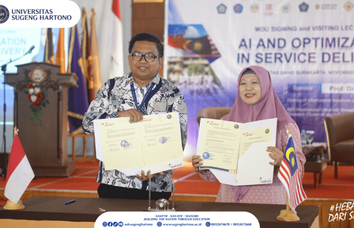 Universitas Sugeng Hartono Officially Establishes International Collaboration with INTI International University Malaysia