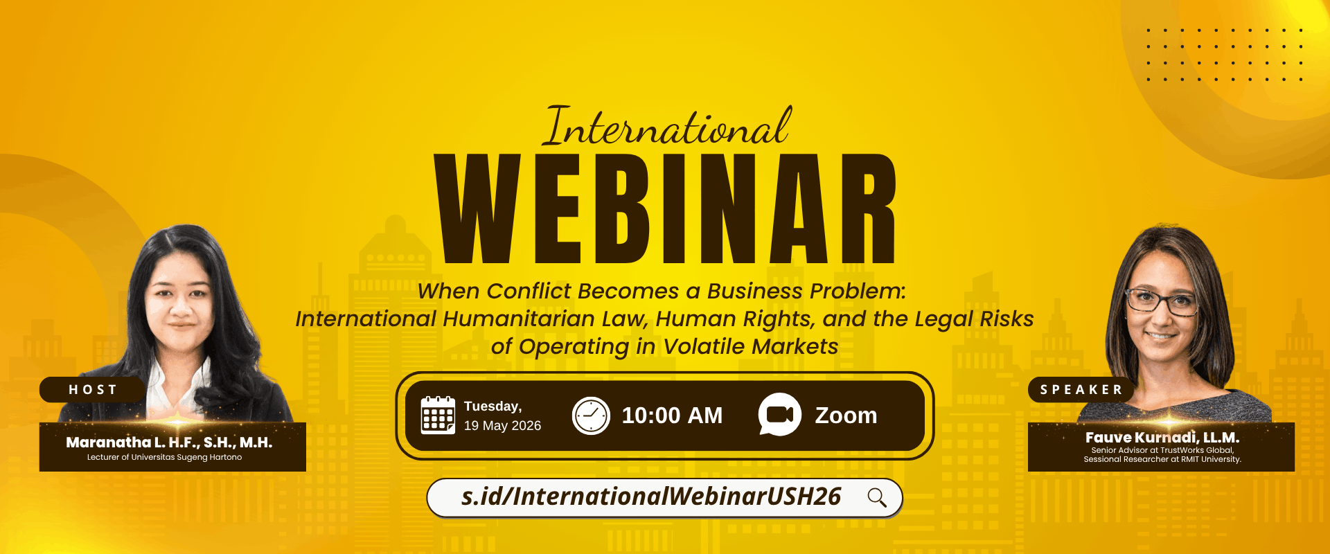 Join our International Webinar: "𝐖𝐡𝐞𝐧 𝐂𝐨𝐧𝐟𝐥𝐢𝐜𝐭 𝐁𝐞𝐜𝐨𝐦𝐞𝐬 𝐚 𝐁𝐮𝐬𝐢𝐧𝐞𝐬𝐬 𝐏𝐫𝐨𝐛𝐥𝐞𝐦